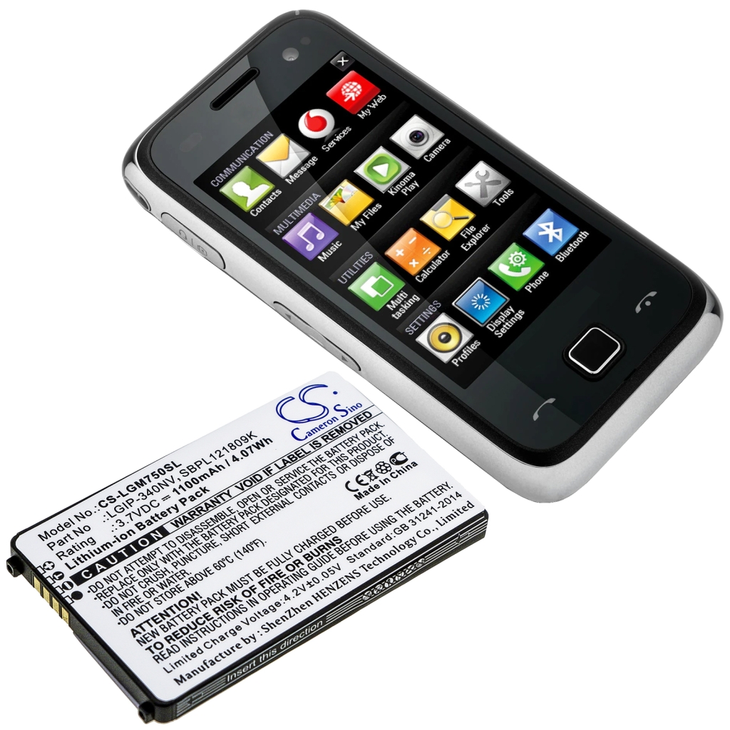 Batérie pre mobilné telefóny LG CS-LGM750SL