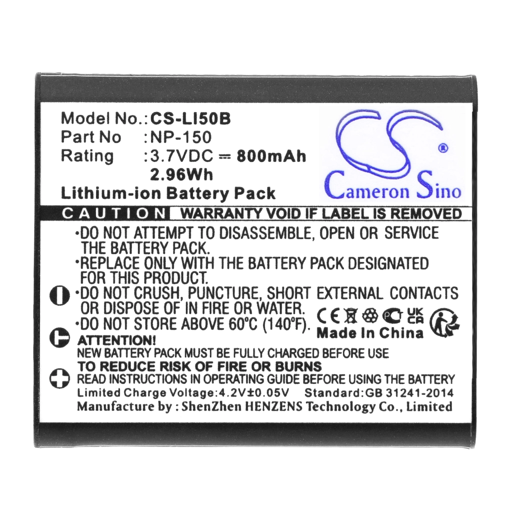 Camera Battery PENTAX Optio WG-2 GPS