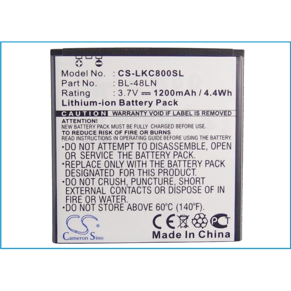 Mobile Phone Battery LG C800DG