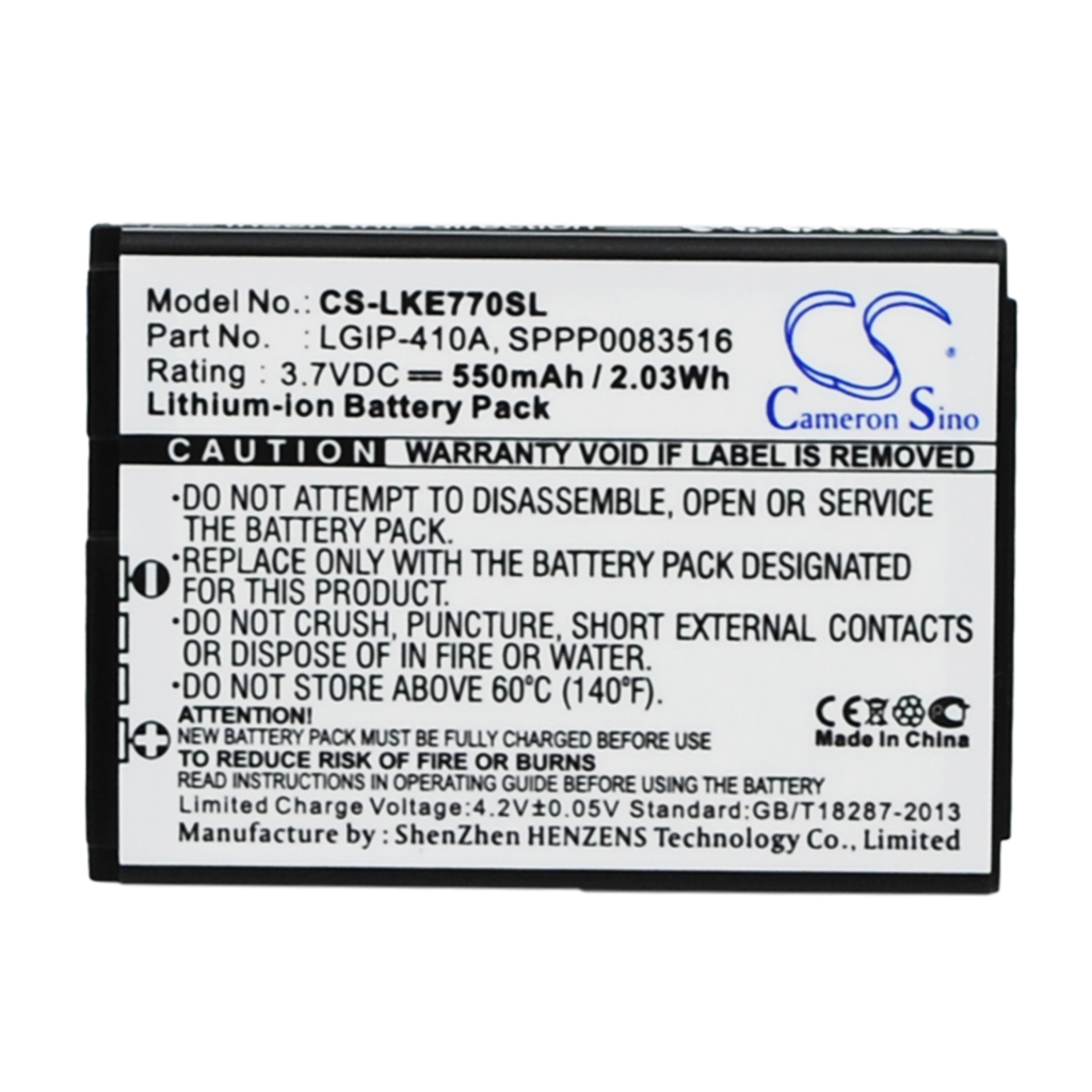Batérie pre mobilné telefóny LG CS-LKE770SL