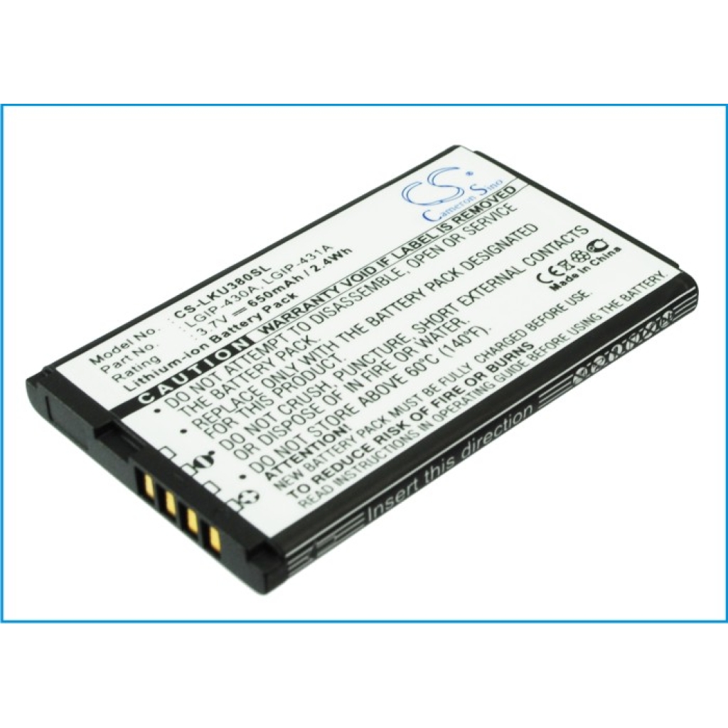 Batérie pre mobilné telefóny LG CS-LKU380SL