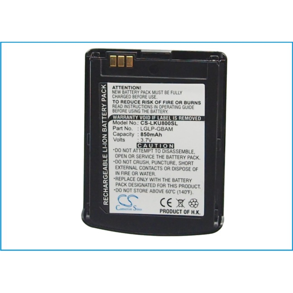 Batérie pre mobilné telefóny LG CS-LKU800SL