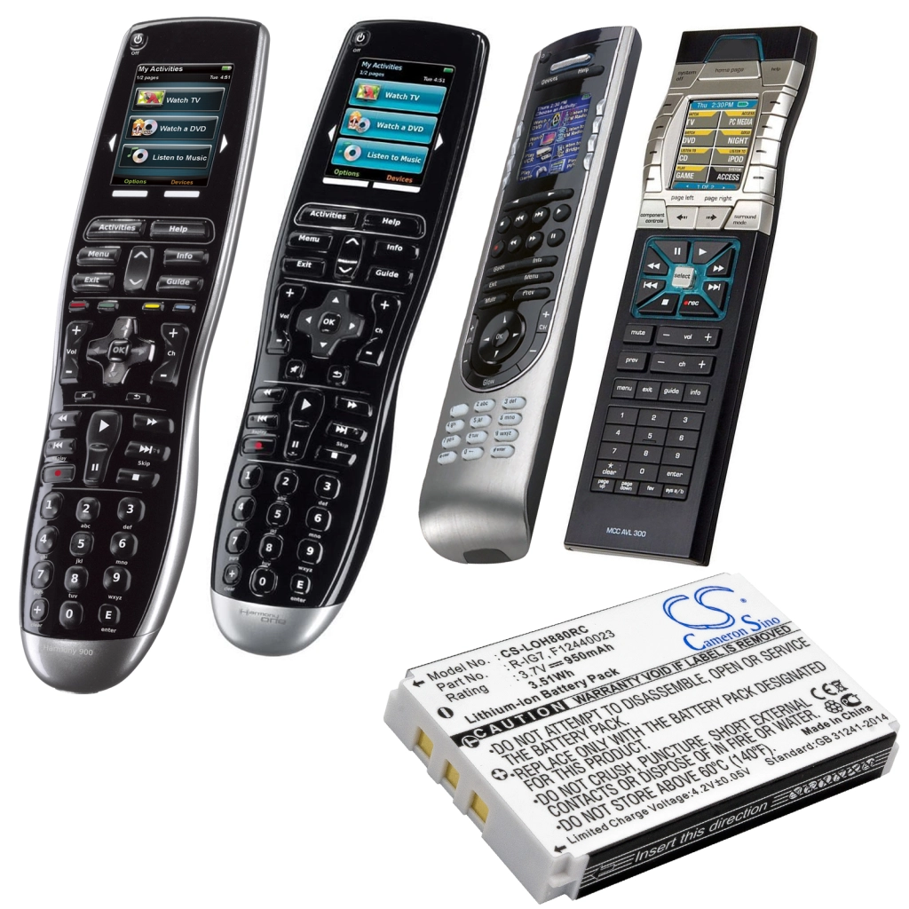Remote Control Battery Logitech Harmony 880