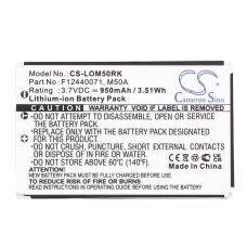 Kompatibilná náhrada batérie za Logitech 190304-2004,F12440071,M50A