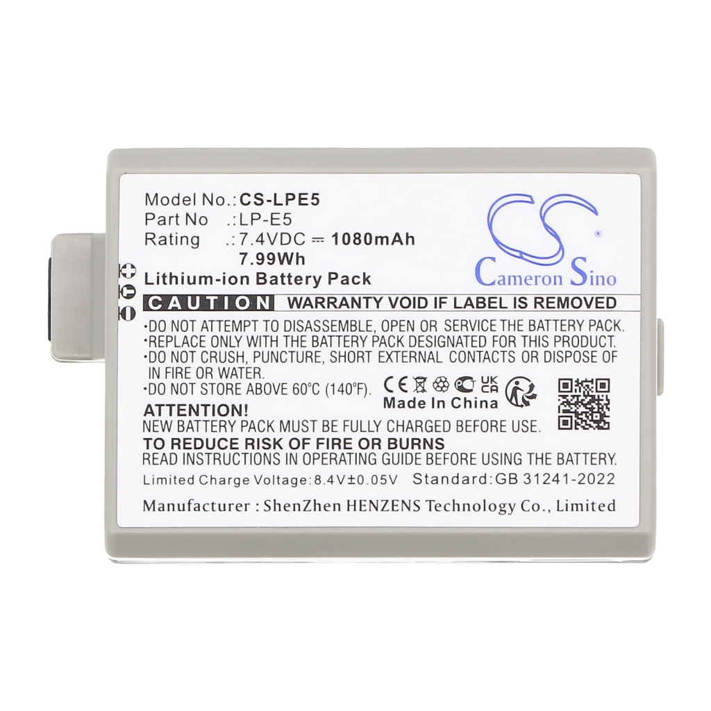 Camera Battery Canon CS-LPE5
