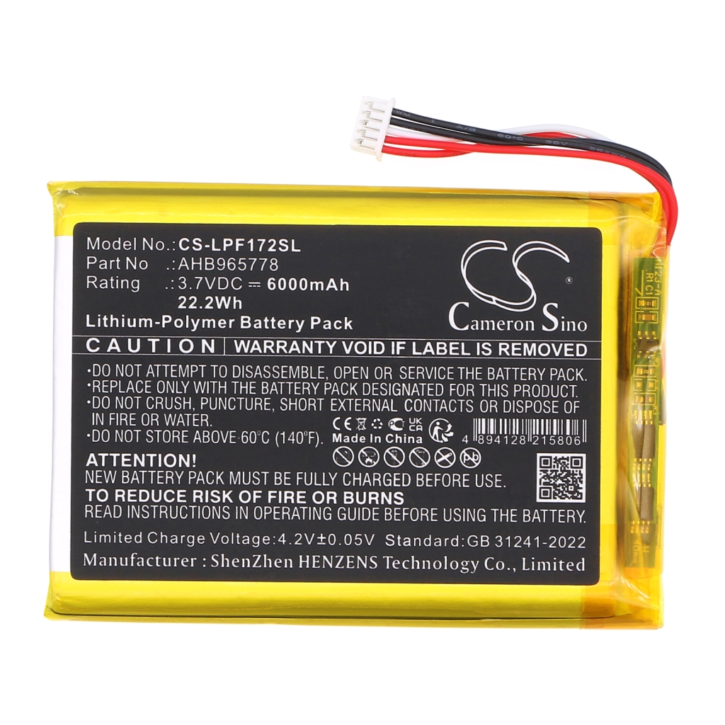 Baterie do dětských chůviček Leapfrog CS-LPF172SL