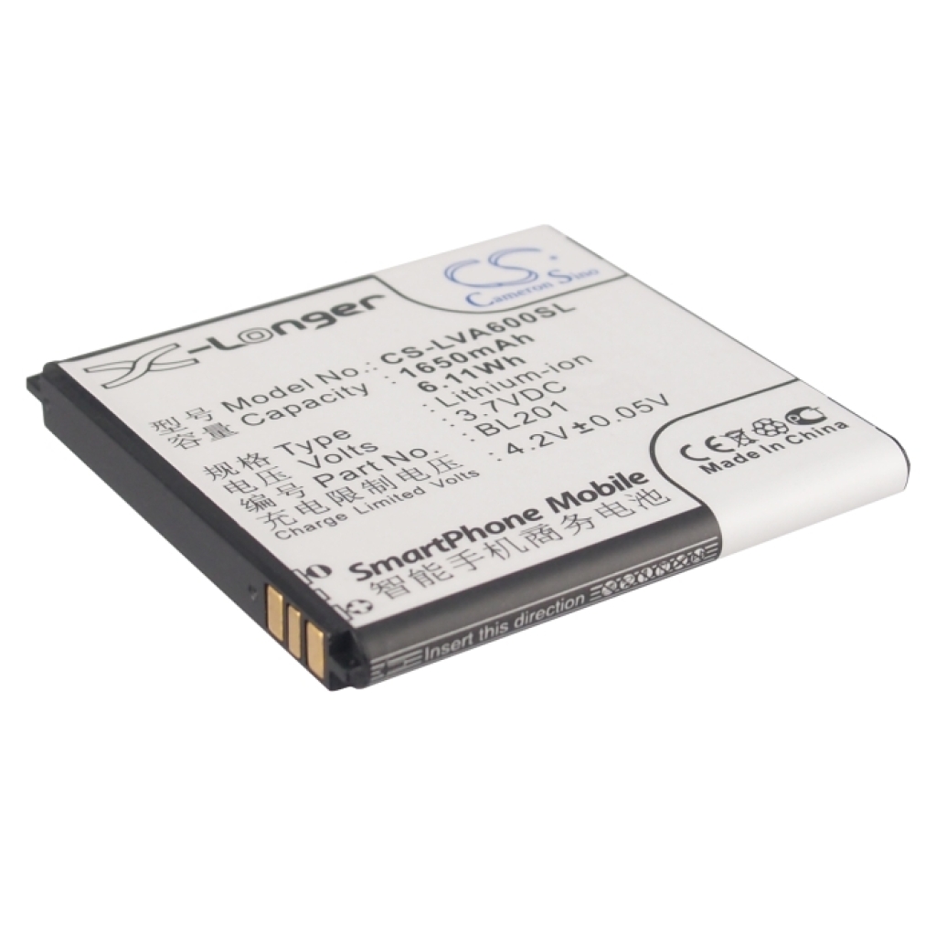 Batérie pre mobilné telefóny Lenovo CS-LVA600SL