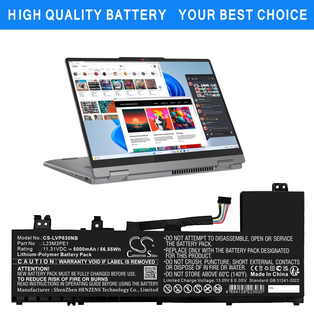 Notebook battery Lenovo CS-LVP830NB