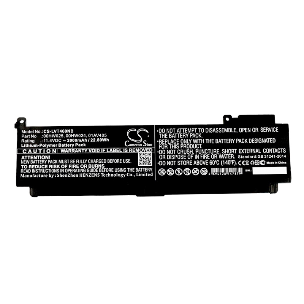 Notebook battery Lenovo ThinkPad T460s(20F9A031CD)
