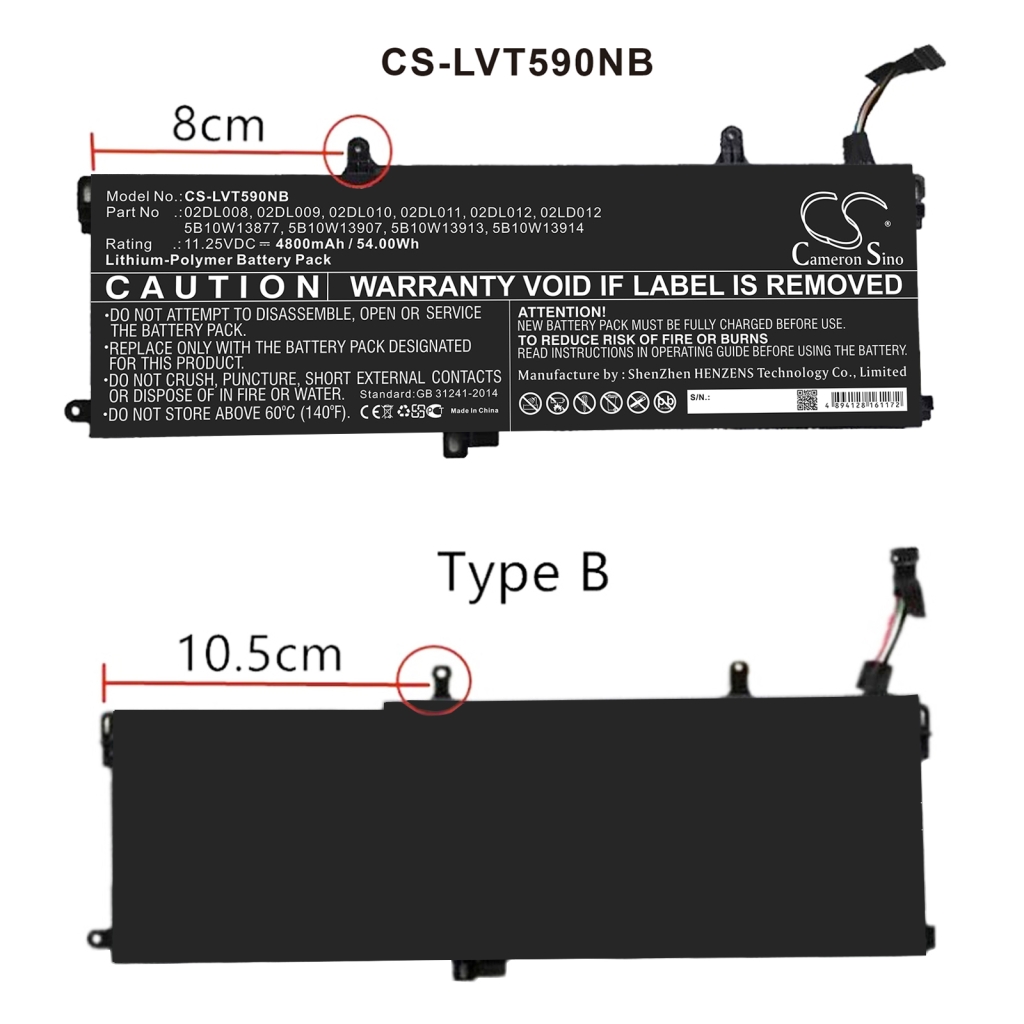 Batéria notebooku Lenovo CS-LVT590NB