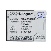 CS-MCT800SL<br />Batérie pre   nahrádza batériu BTY26190