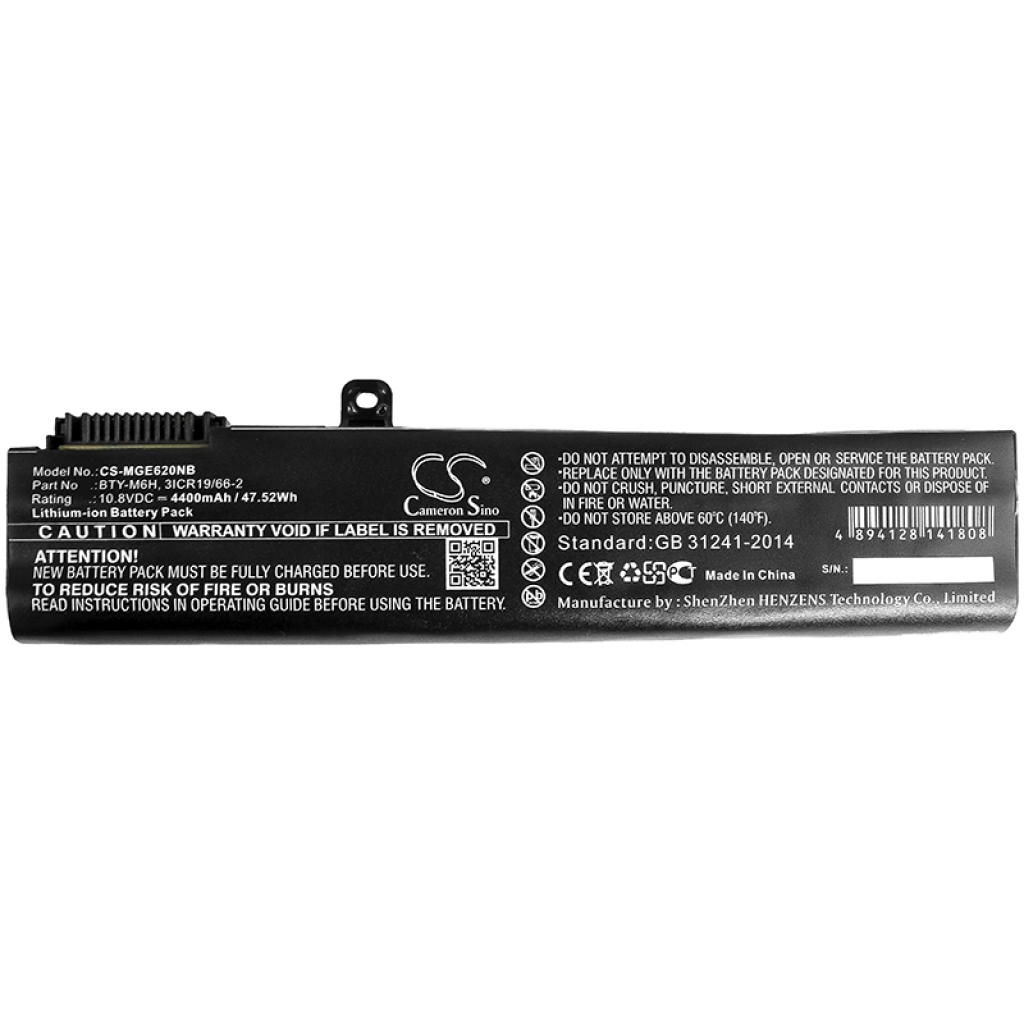 Baterie do notebooků MSI CS-MGE620NB