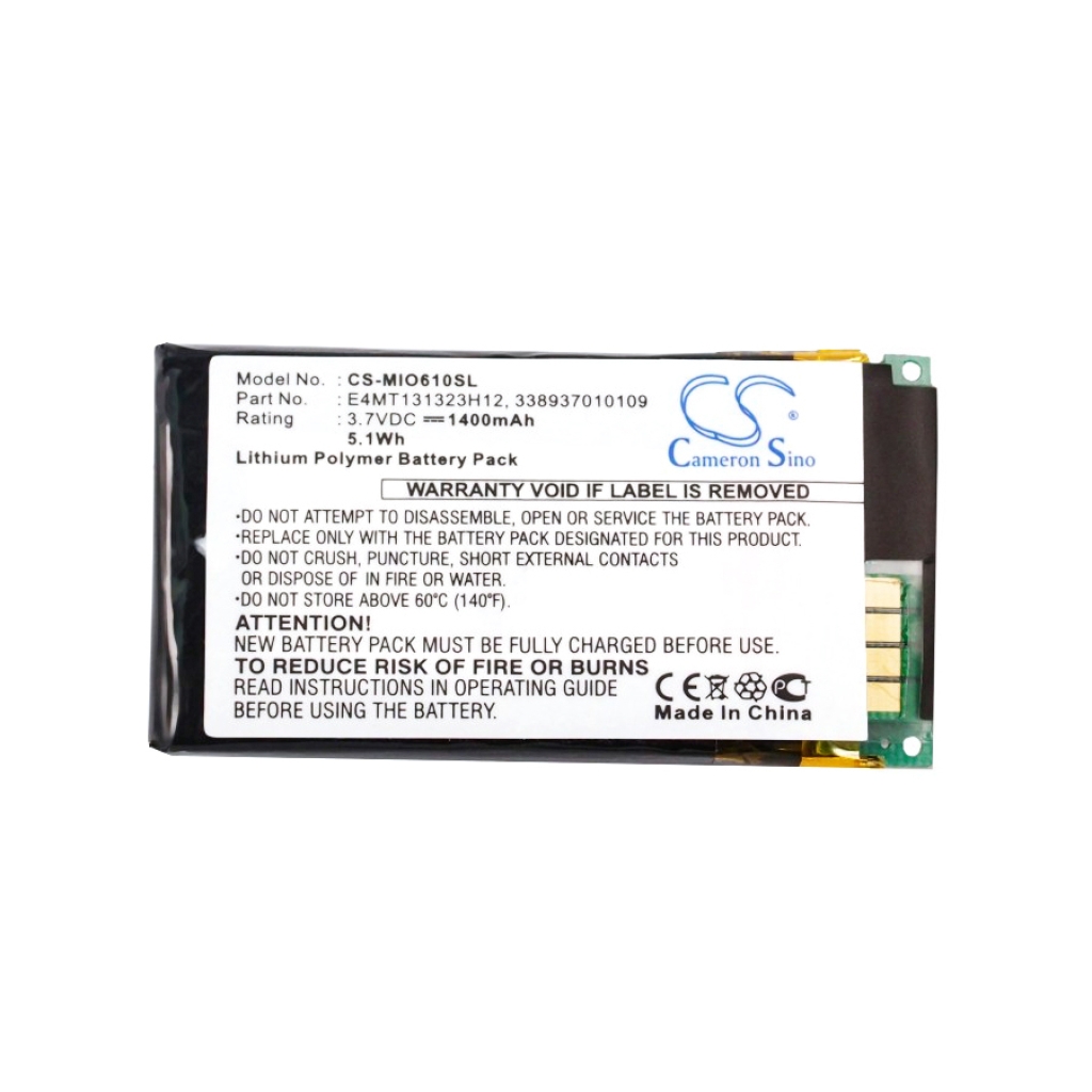 Batéria GPS, navigátora Mitac CS-MIO610SL