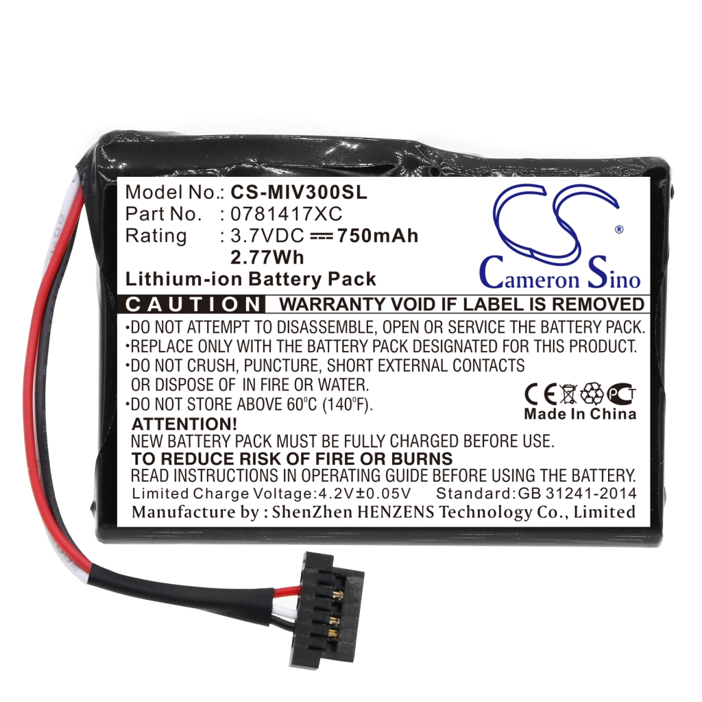 Batéria GPS, navigátora Mitac CS-MIV300SL