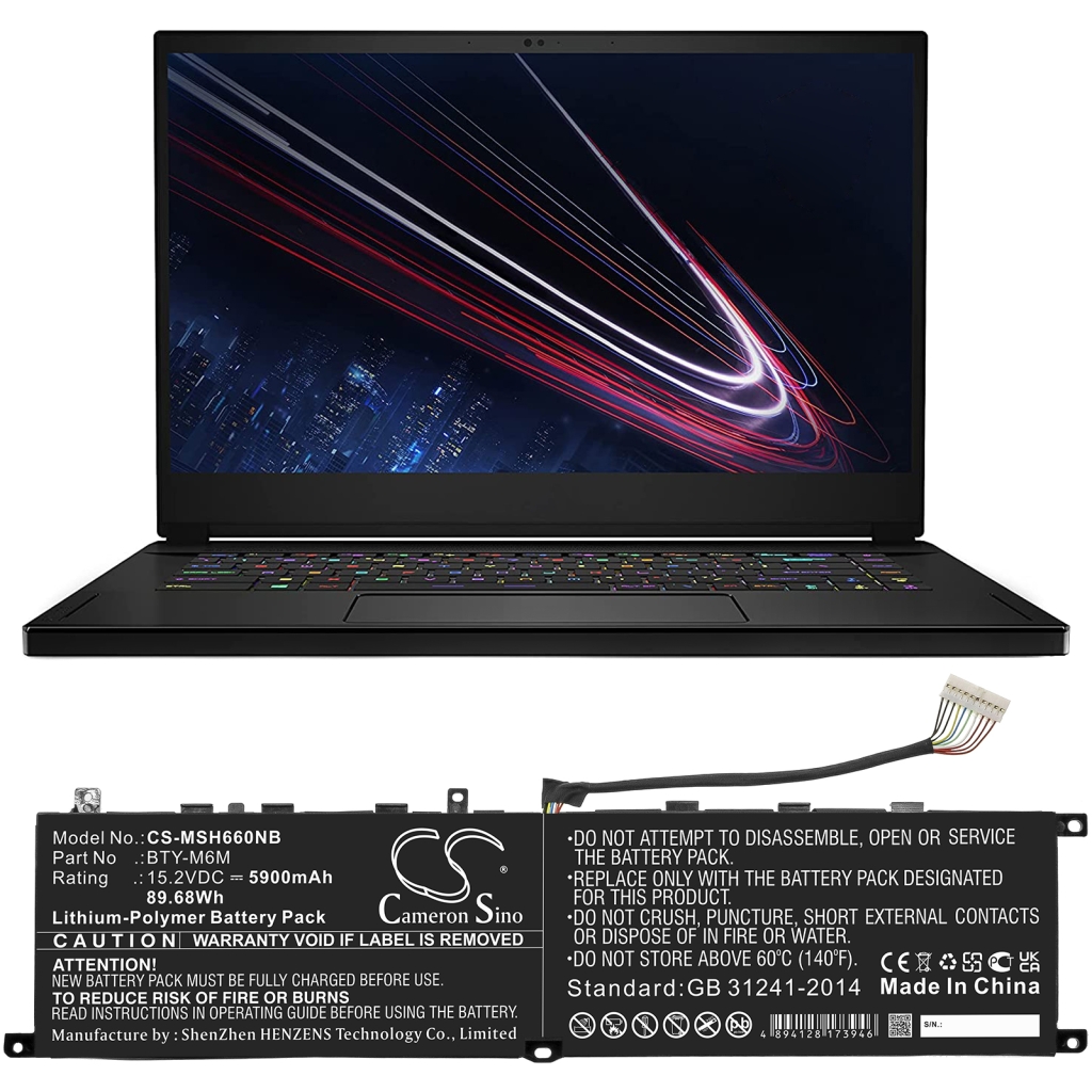 Batéria notebooku MSI CS-MSH660NB
