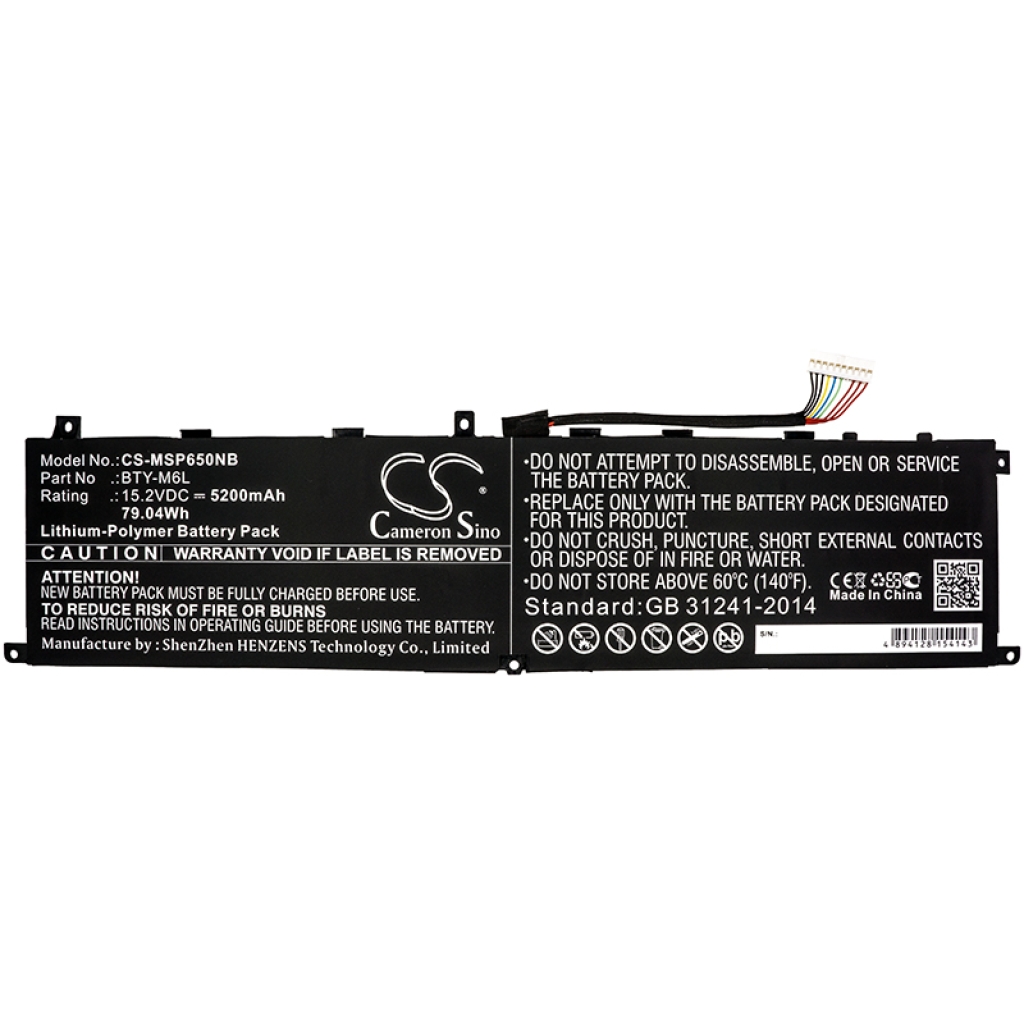 Batéria notebooku MSI CS-MSP650NB