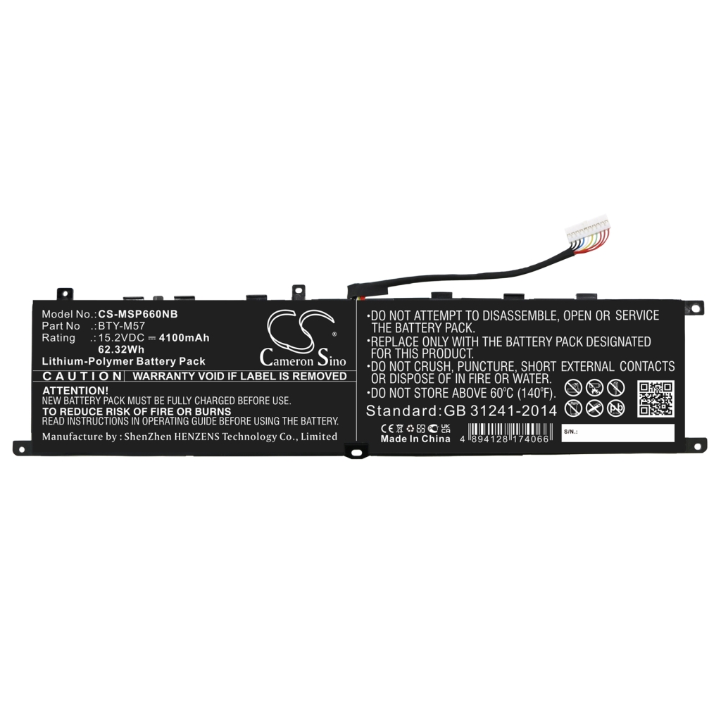 Batéria notebooku MSI CS-MSP660NB