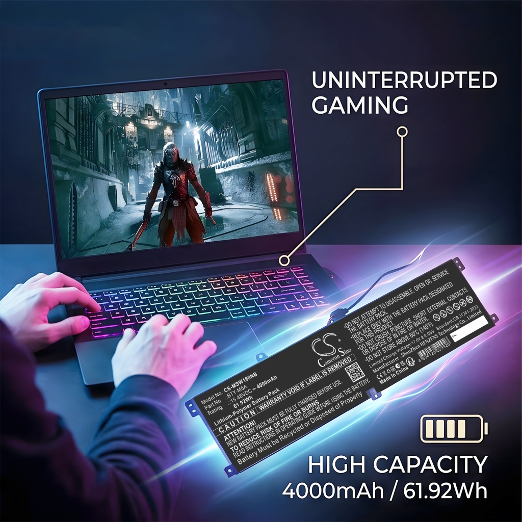 Baterie kompatibilní s MSI CS-MSW160NB