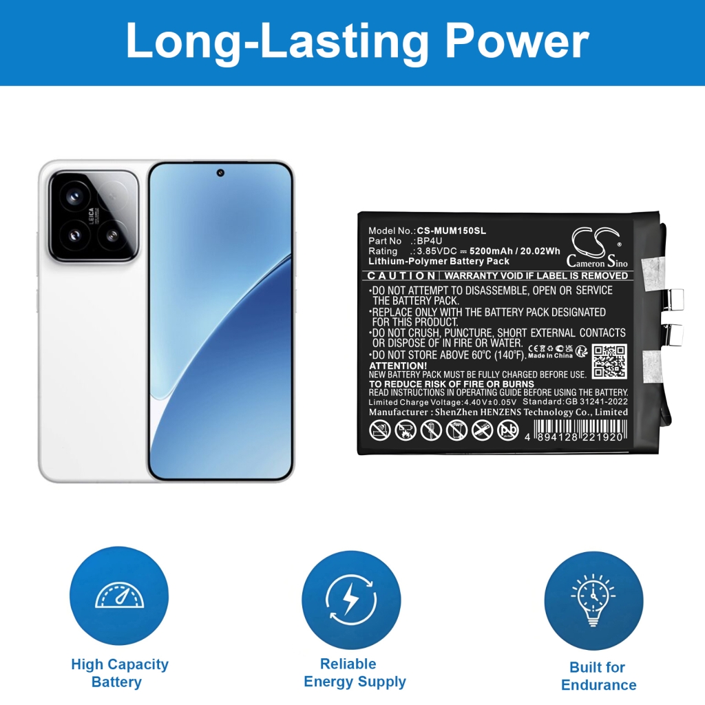 Batérie pre mobilné telefóny Xiaomi CS-MUM150SL