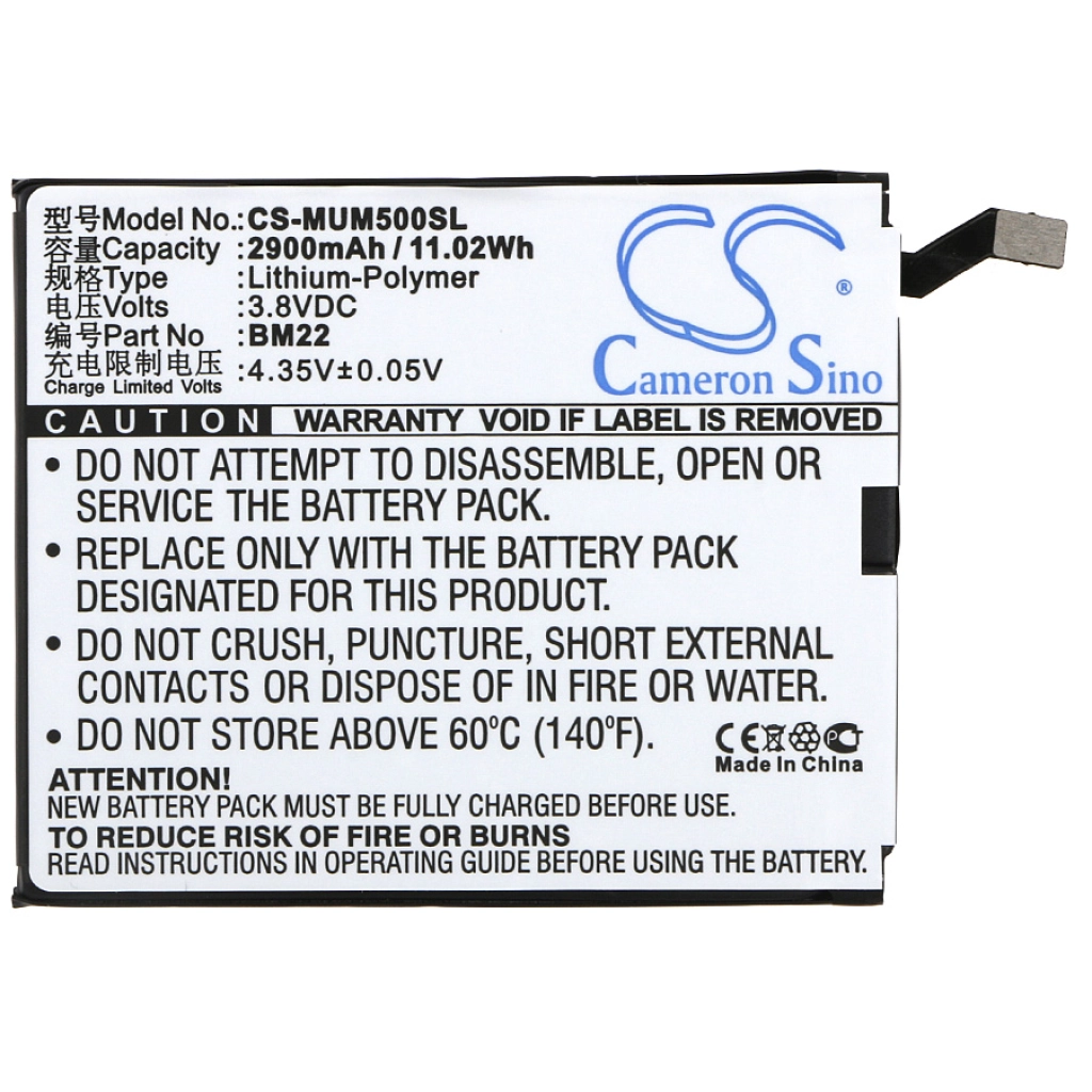 Mobile Phone Battery Xiaomi CS-MUM500SL