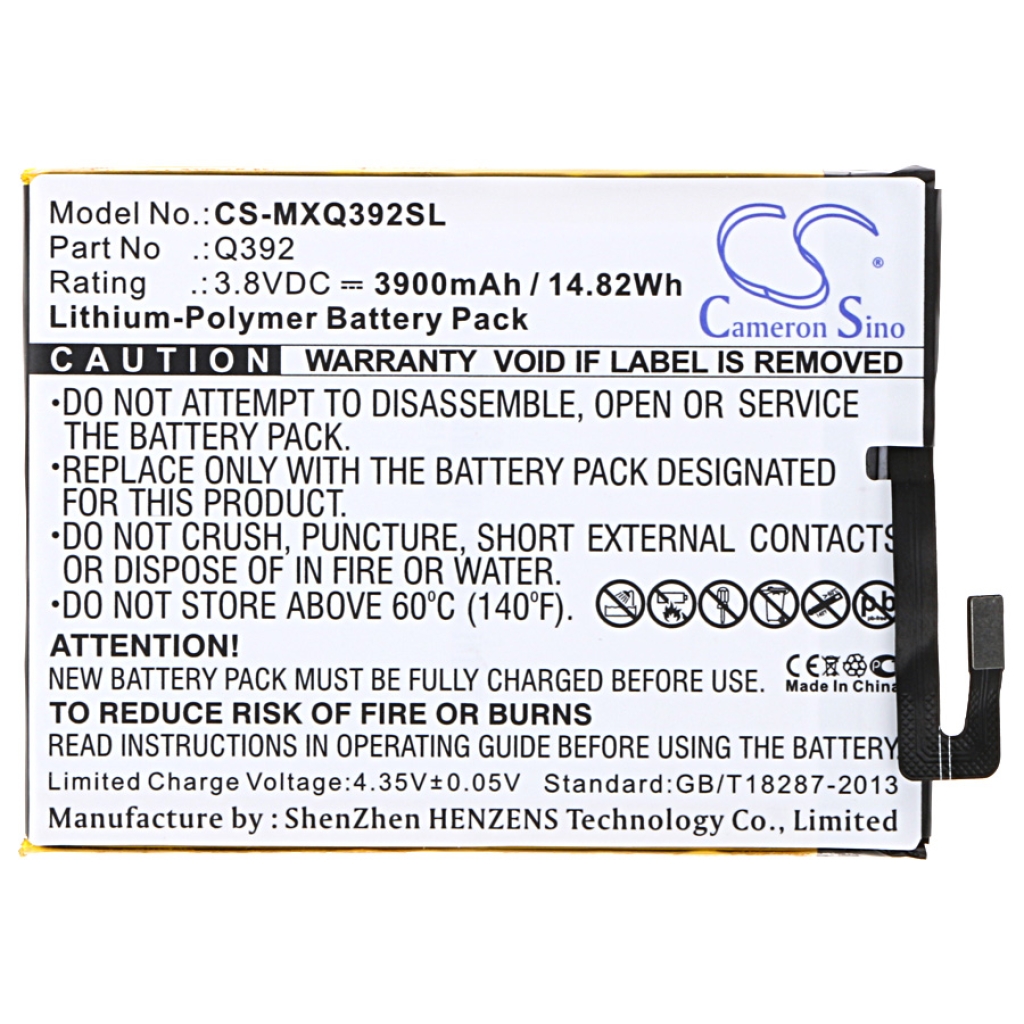Batérie pre mobilné telefóny Micromax CS-MXQ392SL