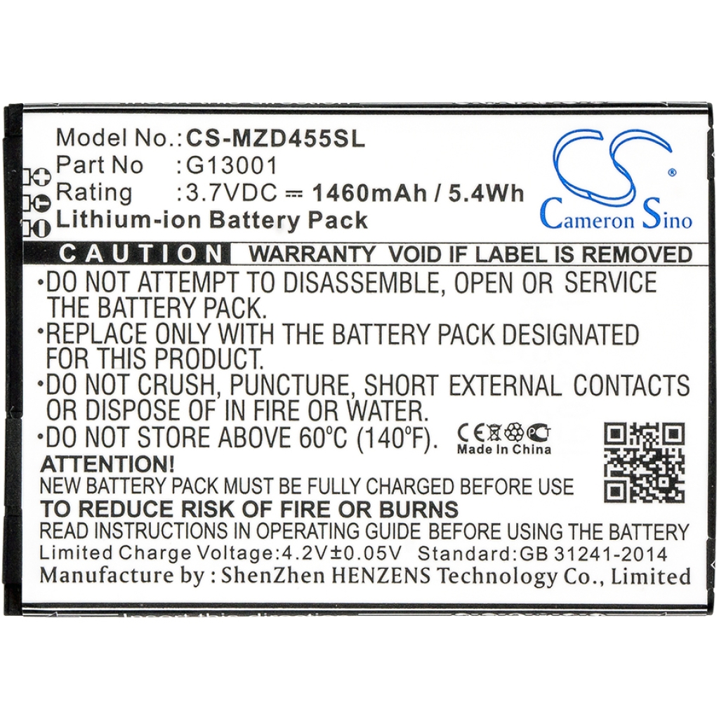 Batérie pre mobilné telefóny Navon CS-MZD455SL