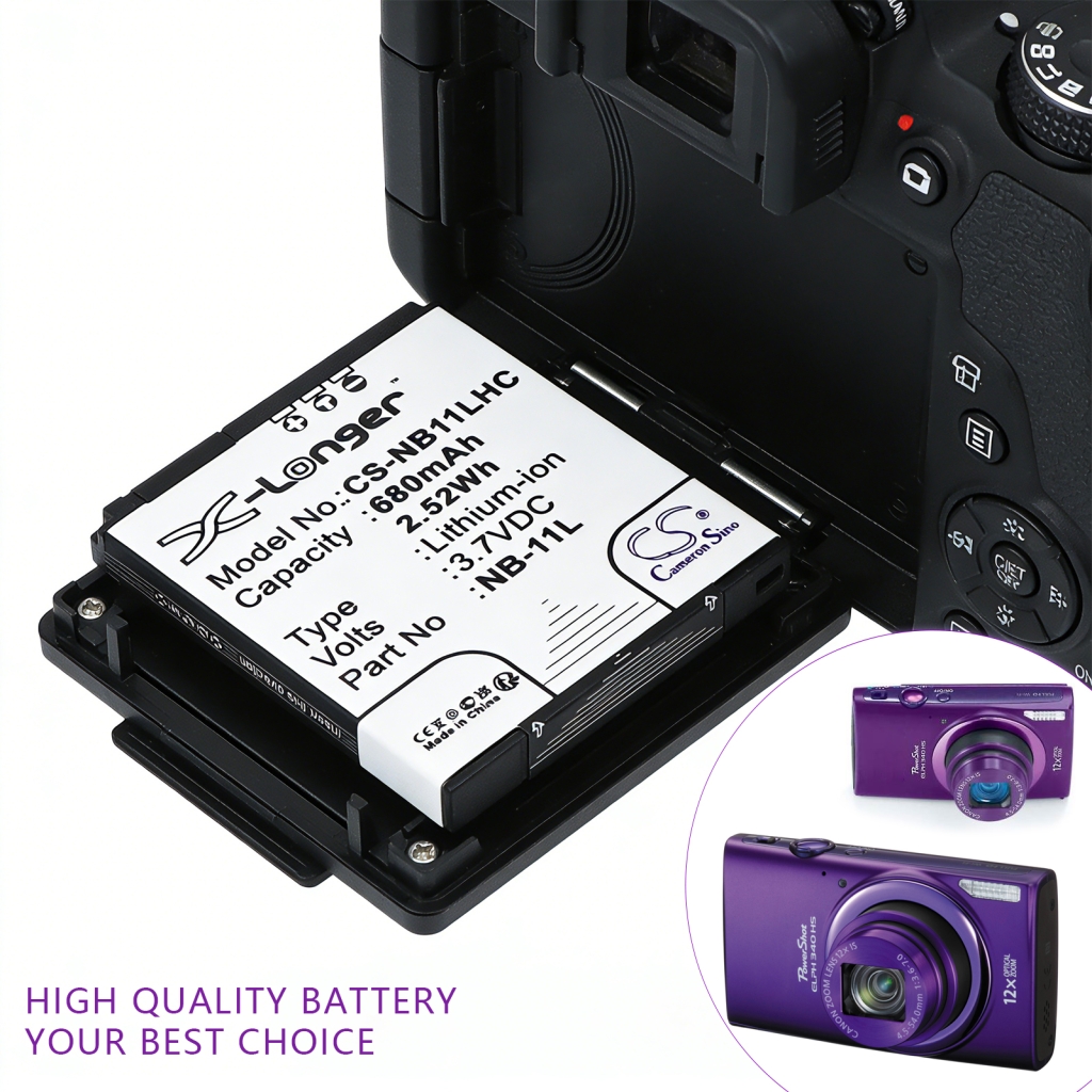 Battery compatible with Canon CS-NB11LHC