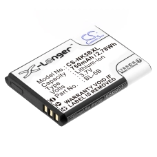 Compatible battery replacement for BLU BL-5B,BLI-885,BTA002,CEL10028,EZ DIGITAL NV-1...