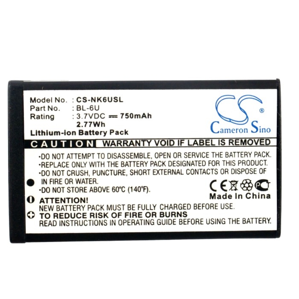Batérie pre mobilné telefóny Nokia CS-NK6USL