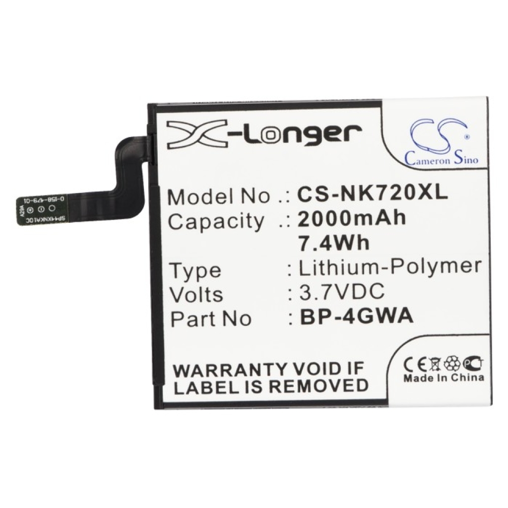 Mobile Phone Battery Nokia Lumia 720 (CS-NK720XL)