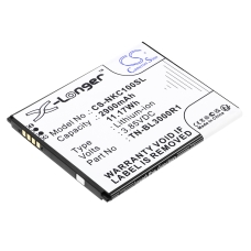 Compatible battery replacement for Nokia TN-BL3000R1