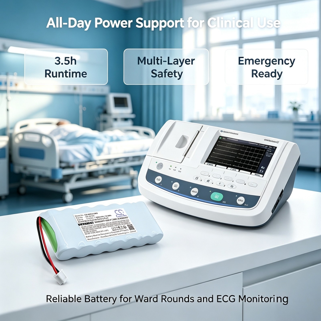 Batérie kompatibilné s Nihon Kohden ECG-3150 Cardiofax C CS-NKE315MD