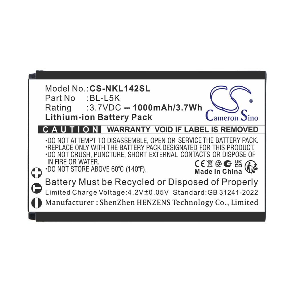 Baterie kompatibilní s Nokia 105 Plus CS-NKL142SL