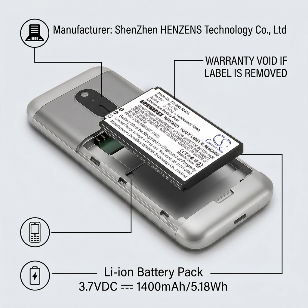 Batéria kompatibilné s Nokia CS-NKL524SL