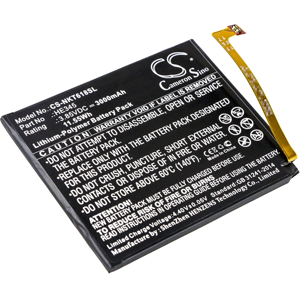 Batérie pre mobilné telefóny Nokia CS-NKT618SL