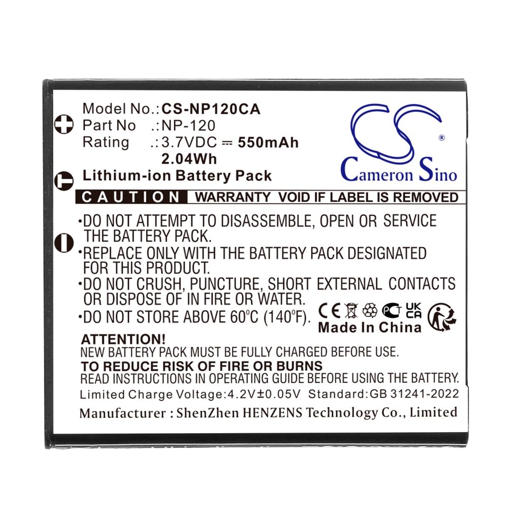Camera Battery Casio CS-NP120CA