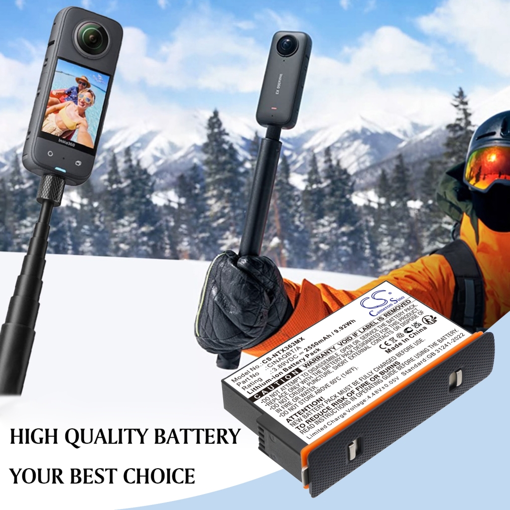 Batéria fotoaparátu Insta360 CS-NTX363MX