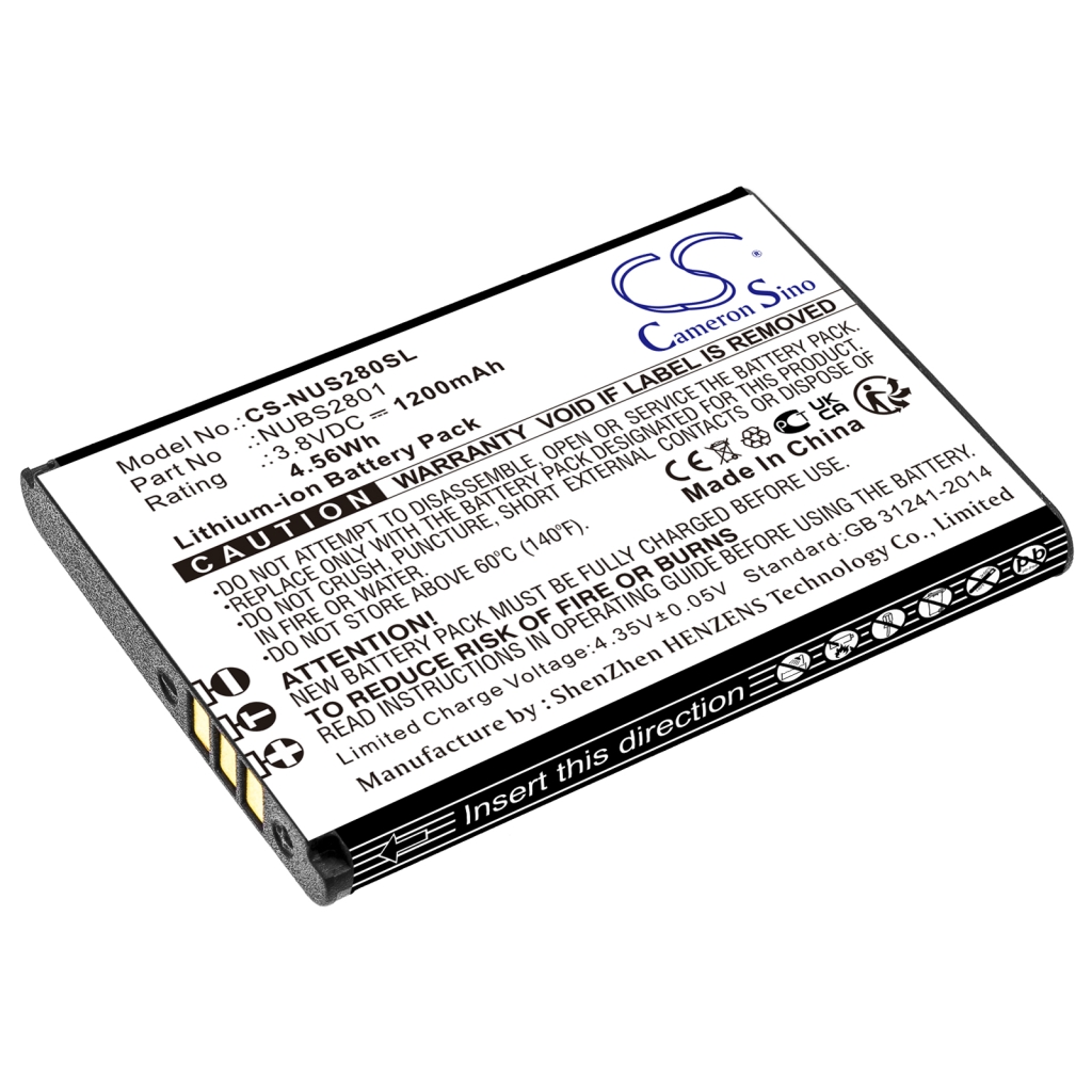 Batérie pre mobilné telefóny Nuu CS-NUS280SL