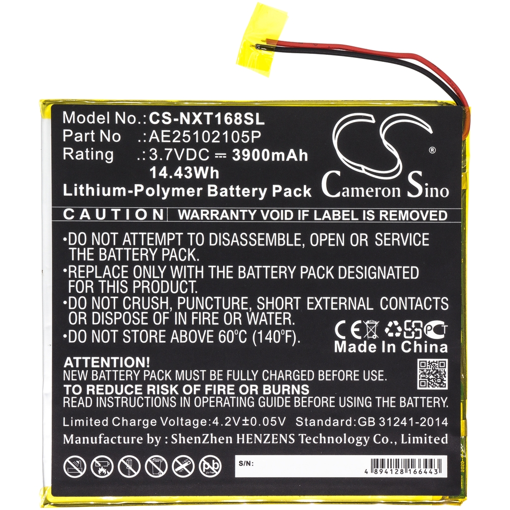 Batéria pre tablet Nextbook CS-NXT168SL