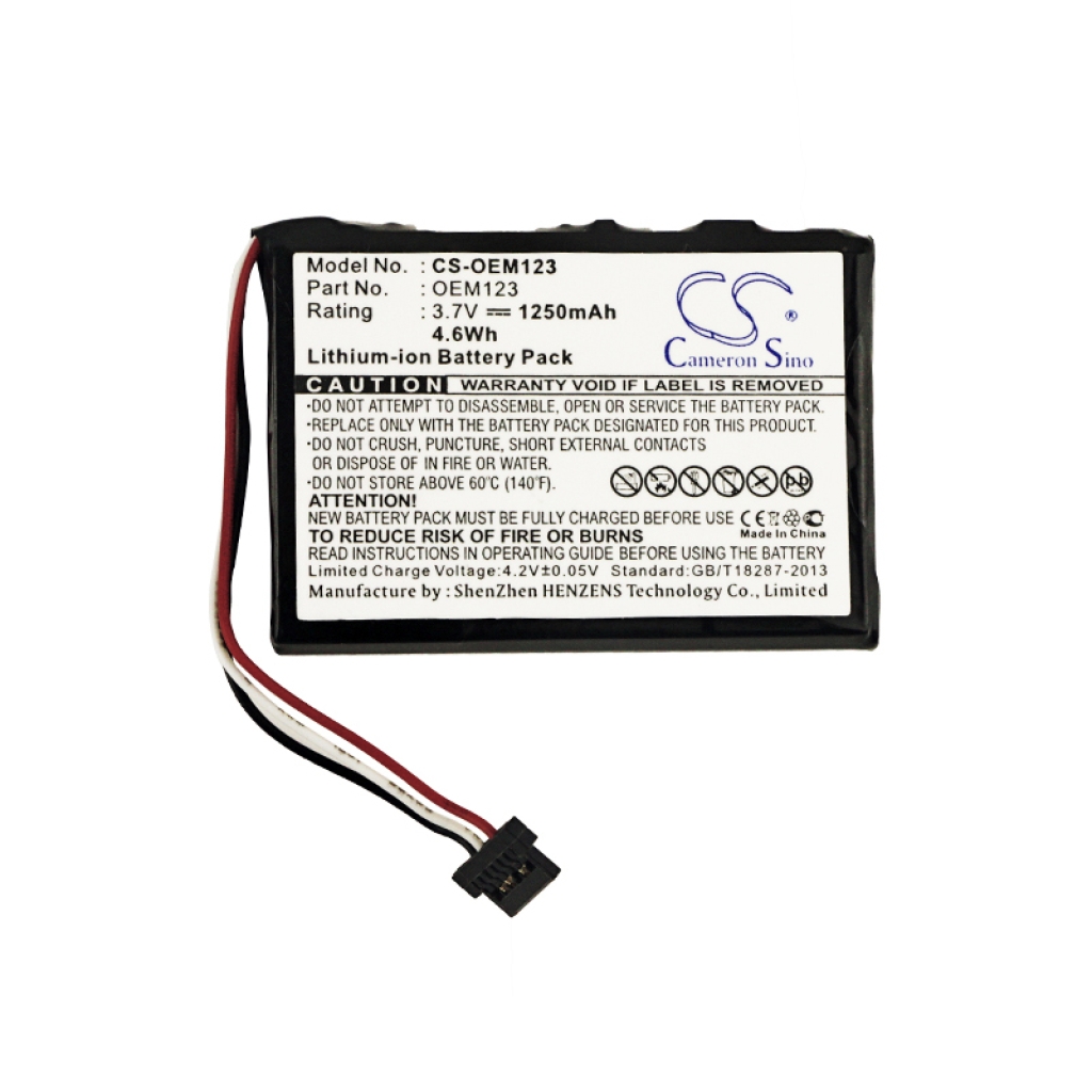 Batéria GPS, navigátora CS-OEM123
