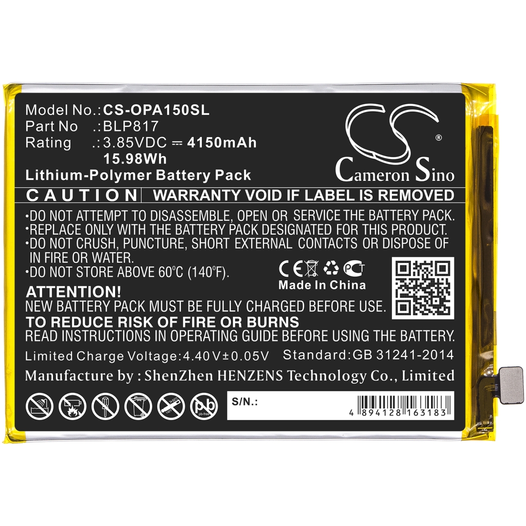 Batérie pre mobilné telefóny OPPO CS-OPA150SL