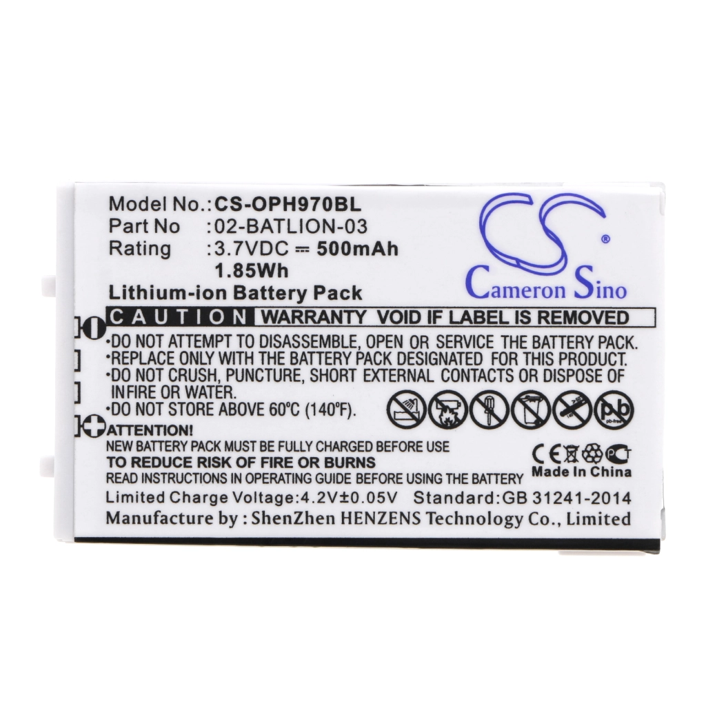 BarCode, Scanner Battery Opticon OPL-9728