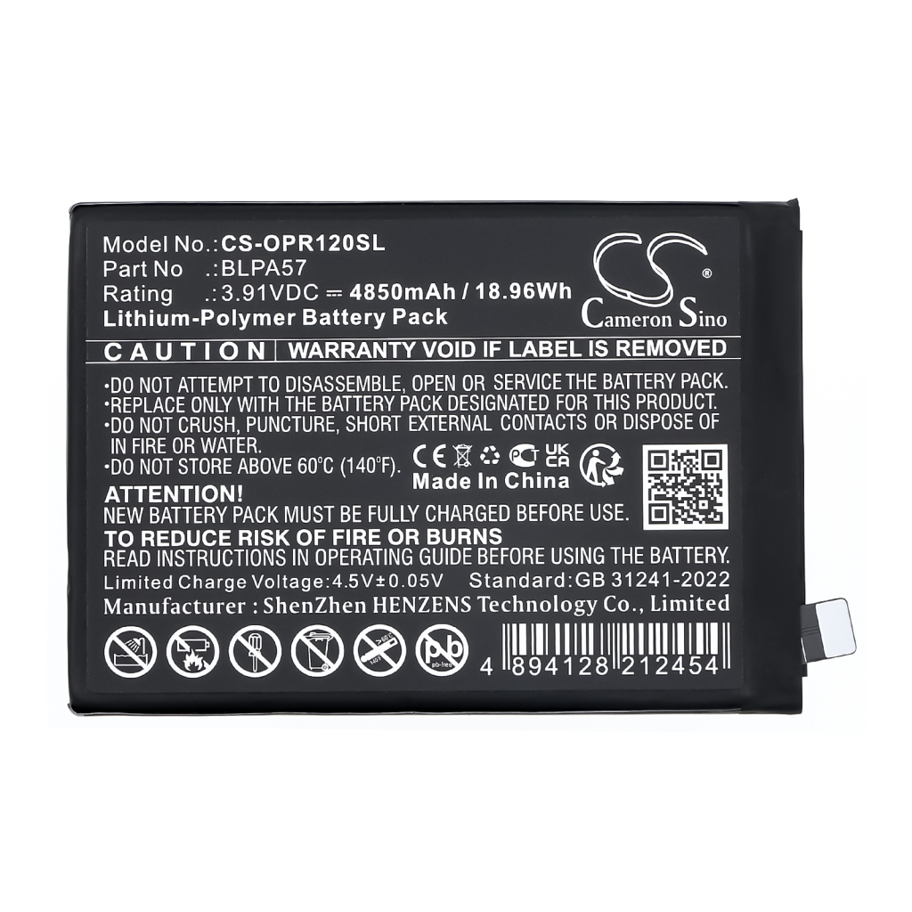 Mobile Phone Battery OPPO CS-OPR120SL