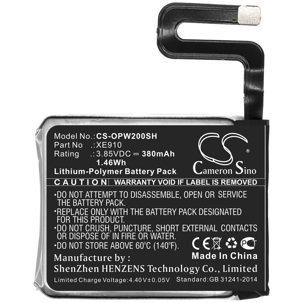 Batérie pre inteligentné hodinky Oppo CS-OPW200SH