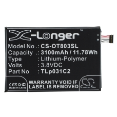 Kompatibilná náhrada batérie za Alcatel TLP031C1,TLP031C2