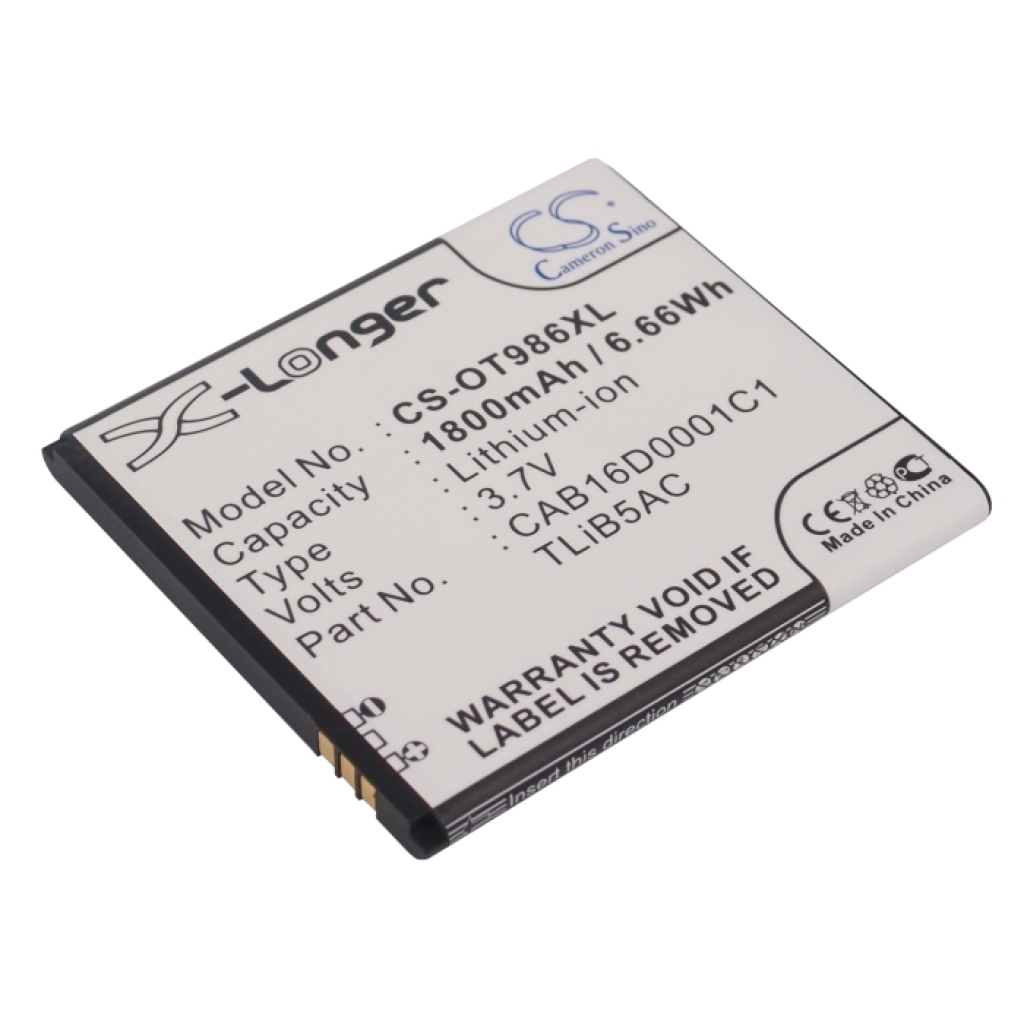 Batérie pre mobilné telefóny Alcatel CS-OT986XL