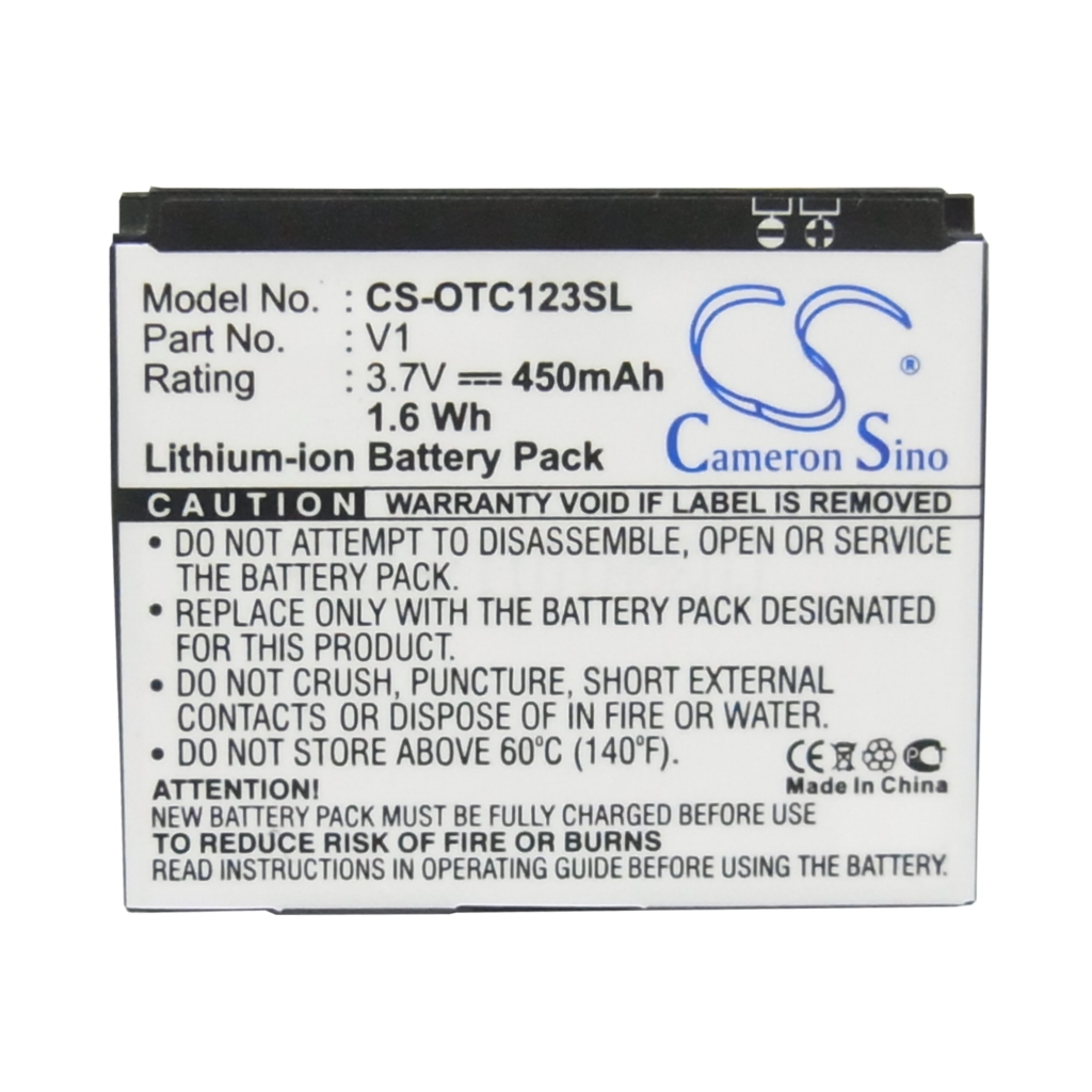 Batérie pre mobilné telefóny Alcatel CS-OTC123SL
