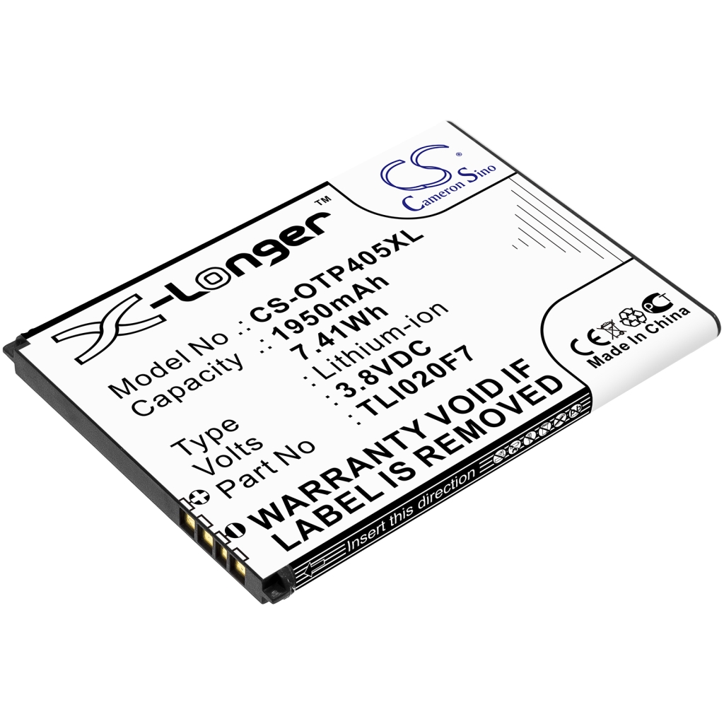 Batérie pre mobilné telefóny Alcatel CS-OTP405XL