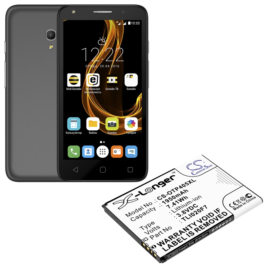 Batérie pre mobilné telefóny Alcatel CS-OTP405XL