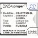 Mobile Phone Battery Alcatel OT-9001A